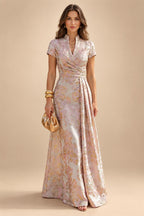 Sequin Floral Sheath Floor-Length Mother of the Bride & Groom Dresses with Satin Bodice (SHI22500925)
