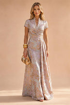 A-Line Floor Length One Shoulder Long Mother of the Bride Dresses with Lace (SHI22500179)