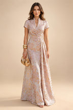 Sheath/Column Scoop Neck Chiffon Floor-Length Mother of the Bride & Groom Dresses with Lace Appliques (SHI22501639)