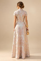 Jumpsuit Scoop Neck Chiffon Floor-Length Mother of the Bride Pantsuits with Rhinestones (SHI22501658)