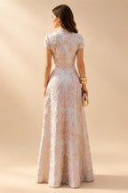 A-Line/Princess Scoop Neck Satin High-Low Mother of the Bride & Groom Dresses with Ruffles & Bow (SHI22501630)