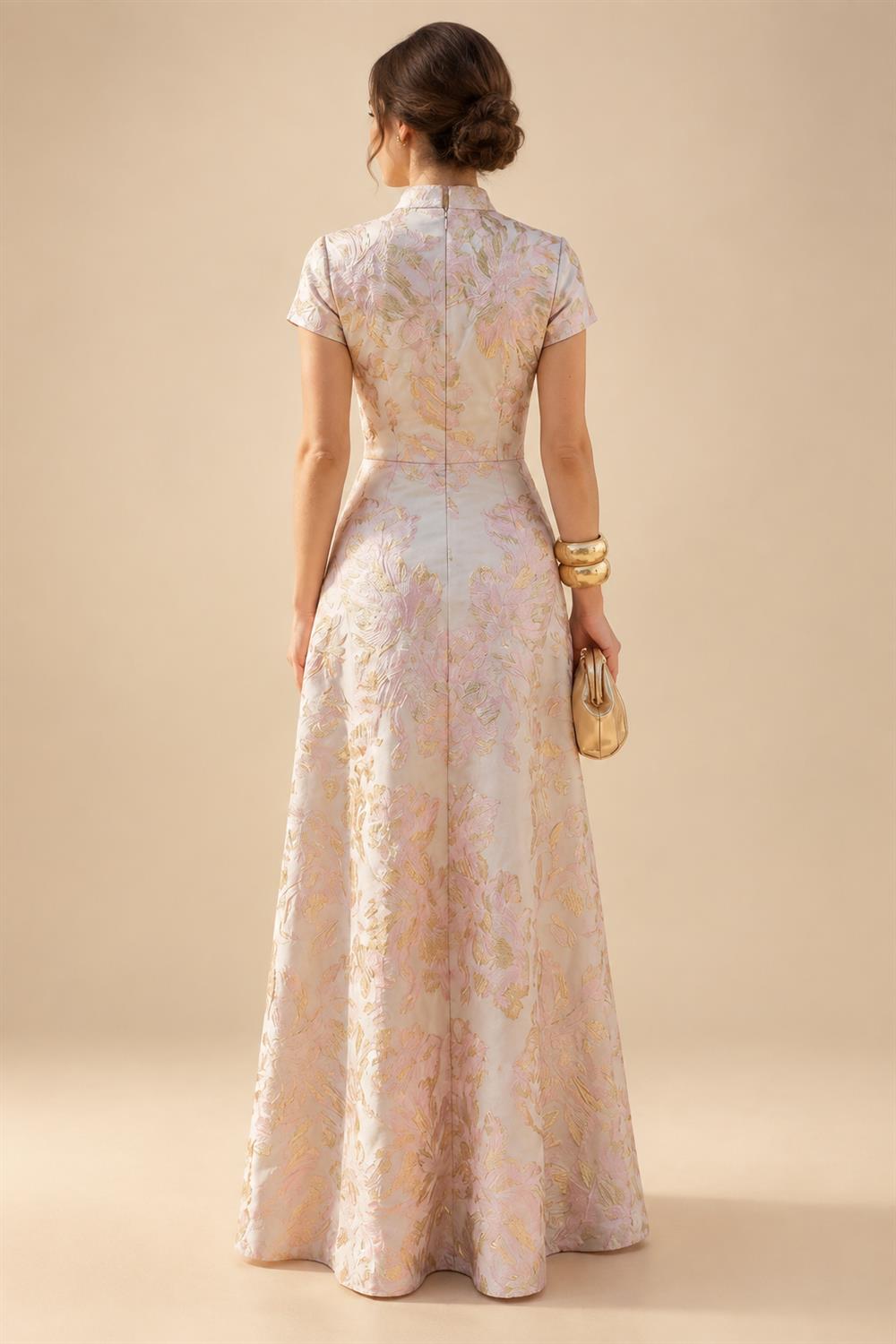 Sheath/Column Scoop Neck Satin Tea-Length Mother of the Bride & Groom Dresses with Ruched Waist (SHI22501621)