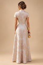 Chiffon A-Line/Princess Scoop Neck Short Mother of the Bride & Groom Dresses Tiered (SHI22500912)
