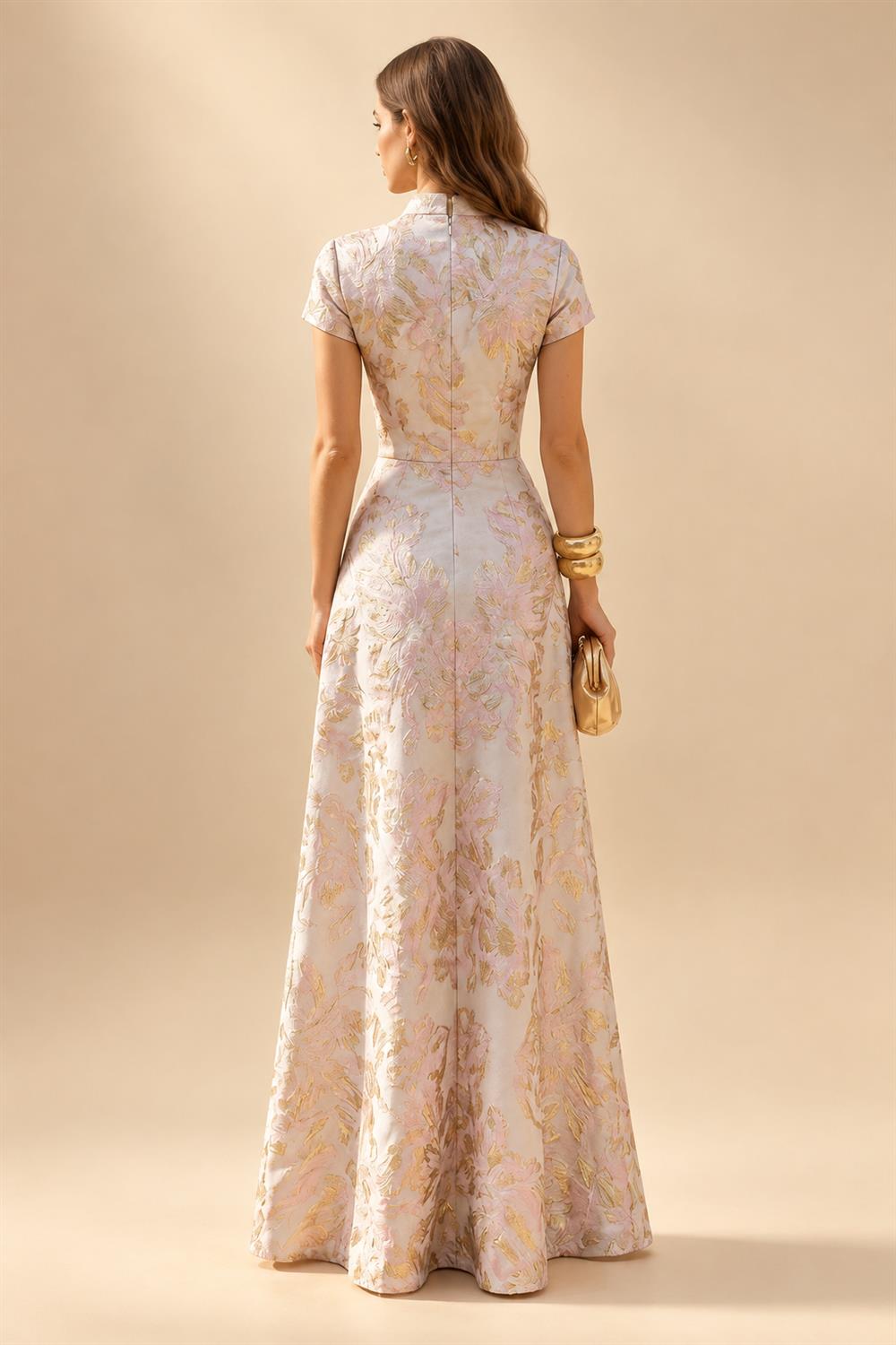 A-Line/Princess Scoop Neck Satin High-Low Mother of the Bride & Groom Dresses with Lace Appliques, Ruffles & Pleats (SHI22501633)