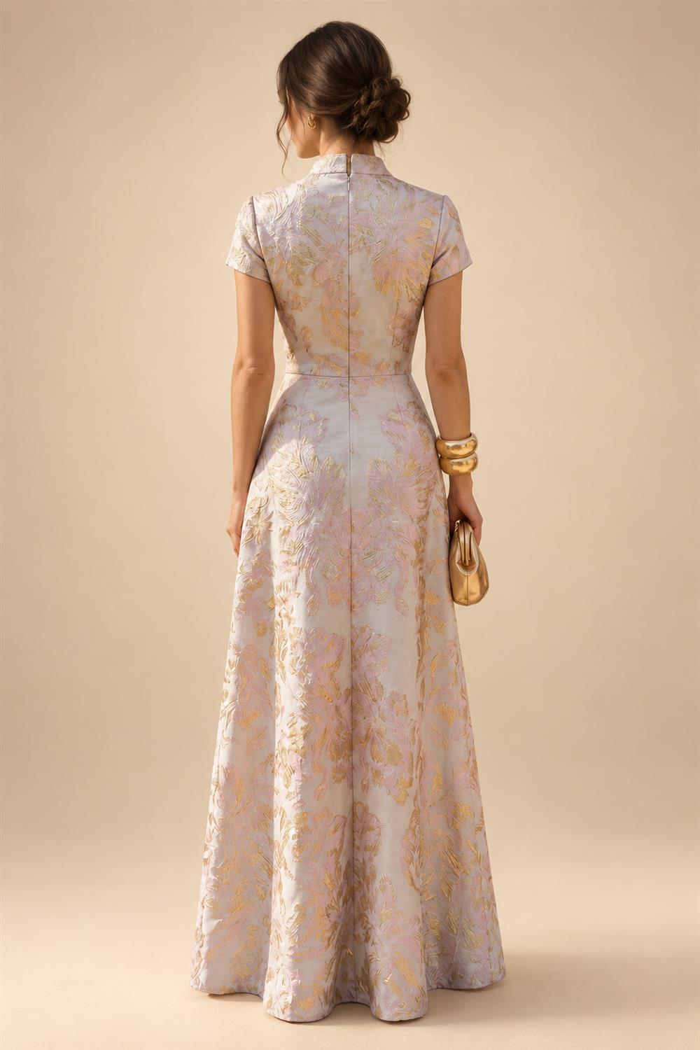 A-Line/Princess Strapless Jacquard Mini Homecoming Dresses with Bow & Pearls (SHI22370552)
