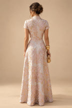 Satin Scoop Neck Mother of the Bride & Groom Dresses with 3D Flower (SHI22500338)