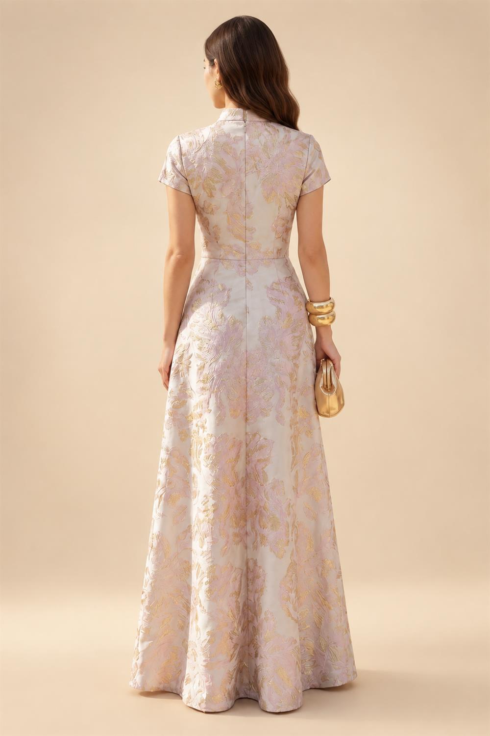 V Neck Satin Pleated Mermaid Mother of the Bride Dresses (SHIR1110589)