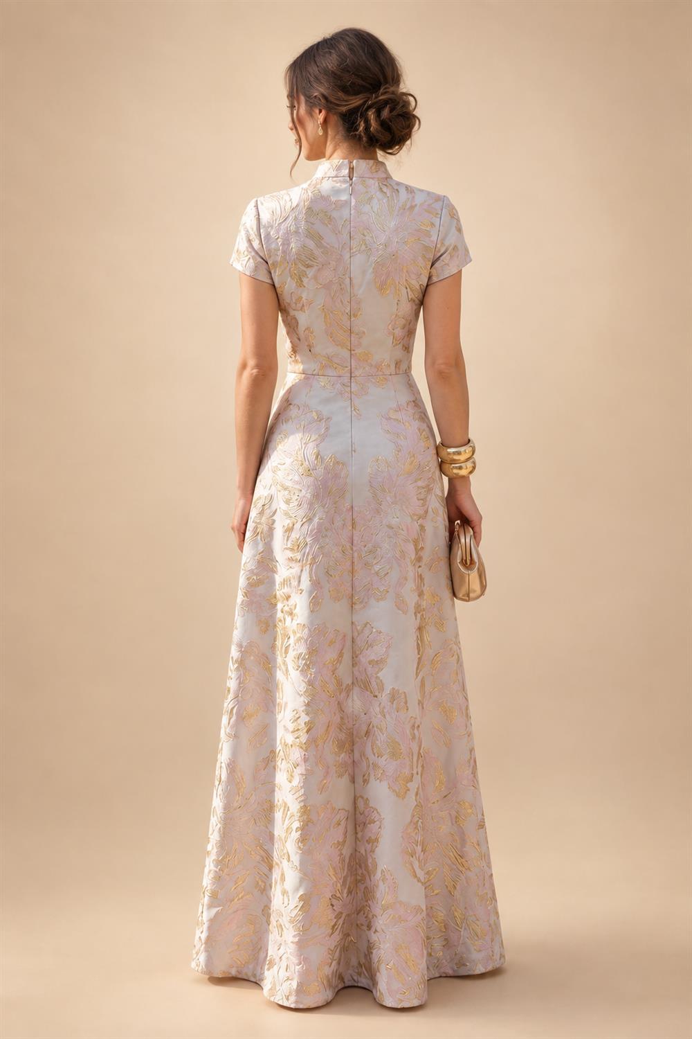 Sequin Floral Sheath Floor-Length Mother of the Bride & Groom Dresses with Satin Bodice (SHI22500925)