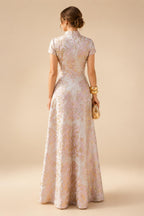 Sheath/Column Scoop Neck Velvet Maxi Mother of the Bride & Groom Dresses with Ruched Waist (SHI22501595)