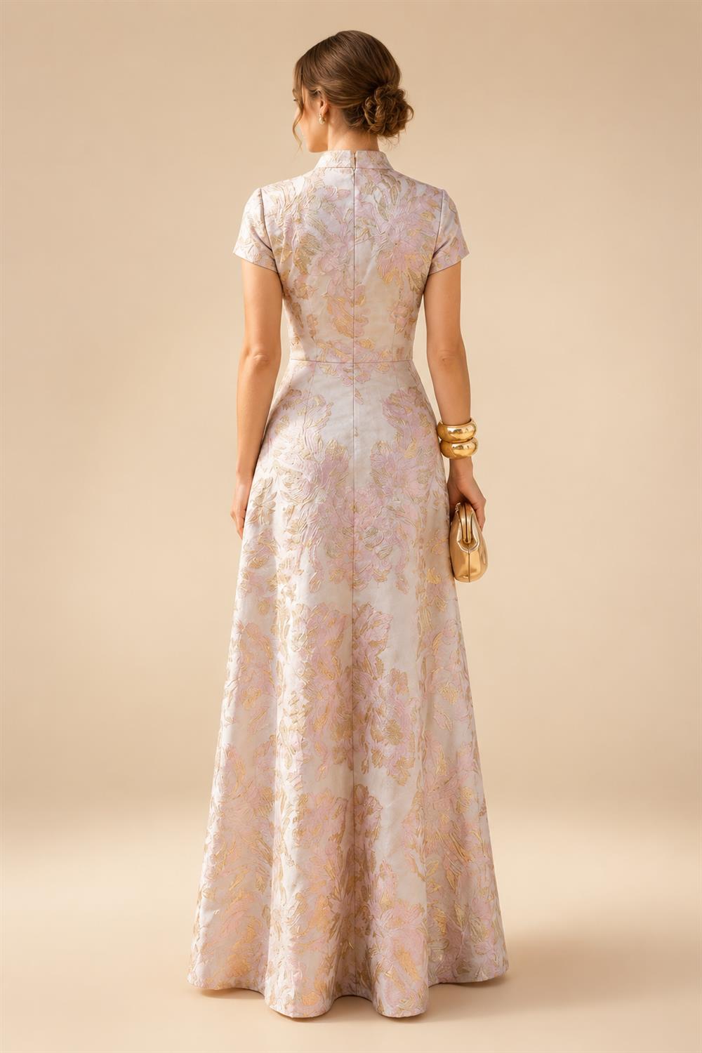 Sheath/Column Scoop Neck Velvet Maxi Mother of the Bride & Groom Dresses with Ruched Waist (SHI22501595)