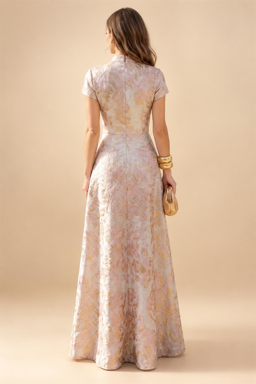 Sheath/Column Asymmetric Neck Satin Maxi Mother of the Bride & Groom Dresses with Side Sash, Slit & Ruched Waist (SHI22501643)