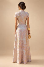 Sheath/Column Scoop Neck Satin Tea-Length Mother of the Bride & Groom Dresses with Ruched Waist & Rhinestones (SHI22501657)
