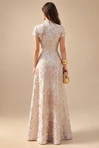 Sheath/Column One Shoulder Floral Embroidery Floor-Length Mother of the Bride & Groom Dresses with Side Draped Sash (SHI22501617)