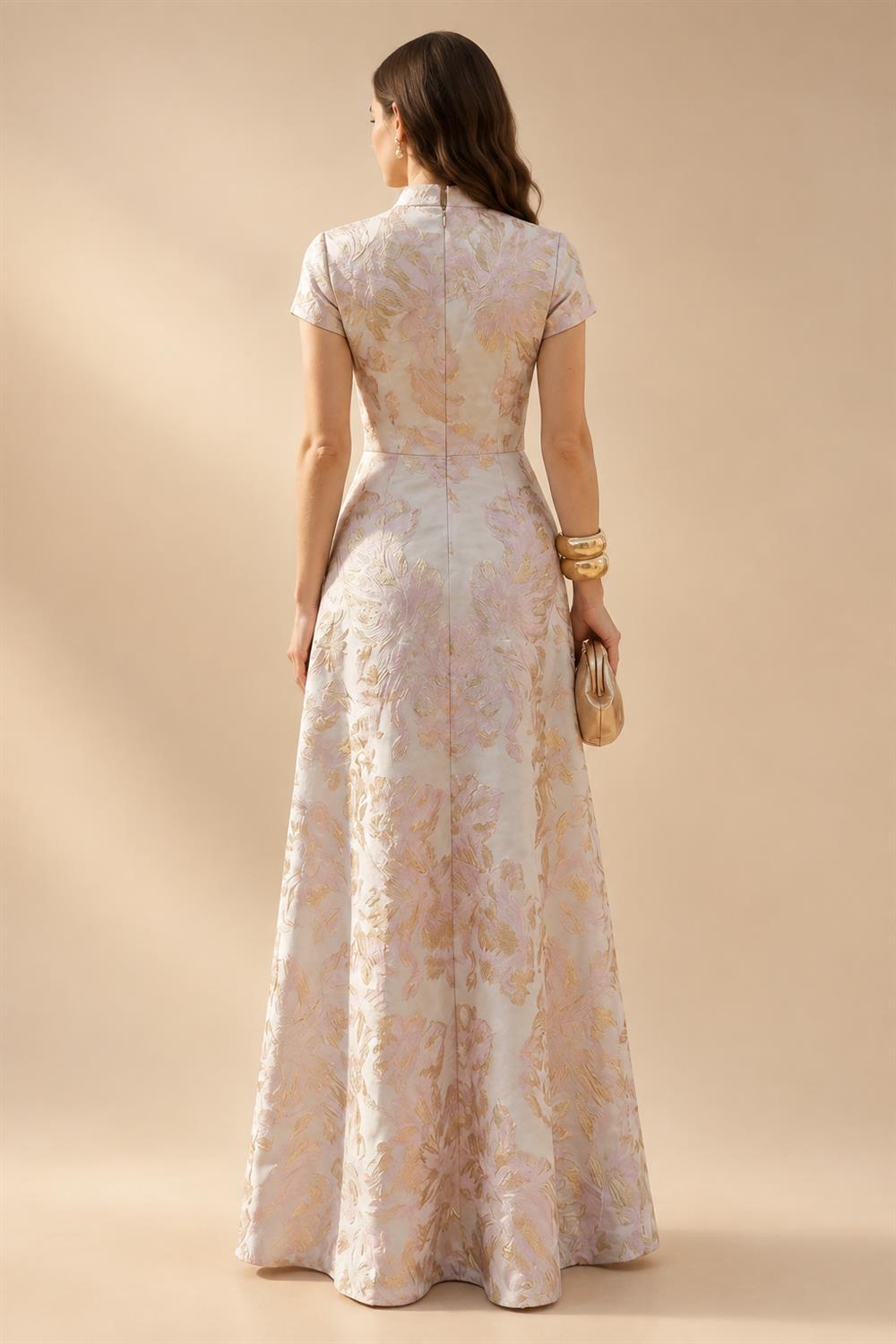 Lace Floral Sheath/Column Scoop Neck Floor-Length Mother of the Bride & Groom Dresses for Women (SHI22501493)