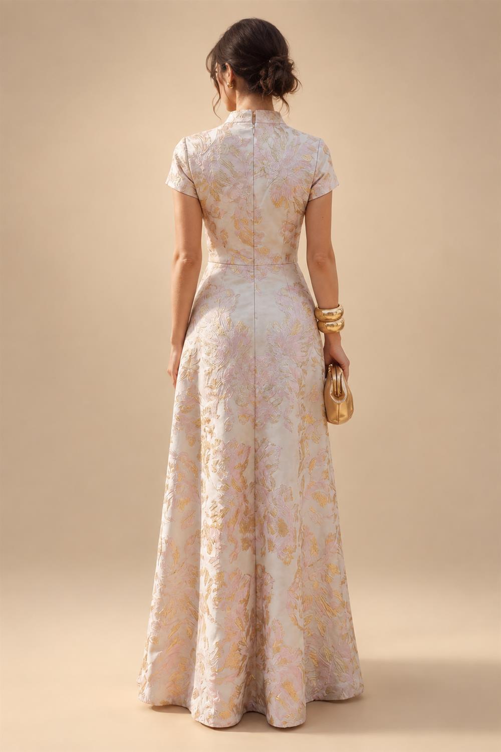 Lace Sheath/Column One Shoulder Floor-Length Mother of the Bride & Groom Dresses with Ruched Waist (SHI22500892)