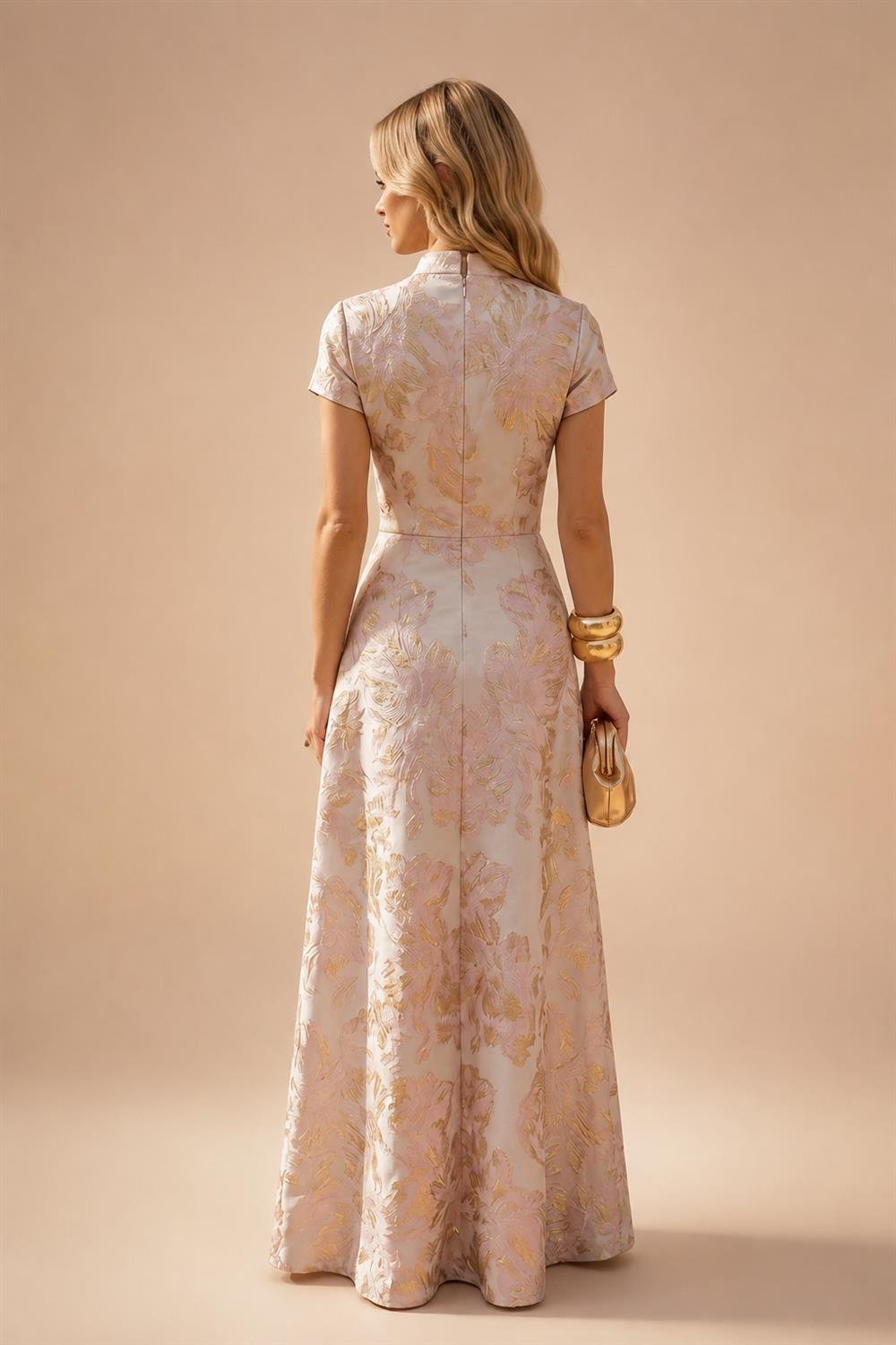 Sheath/Column V-Neck Sequin Maxi Mother of the Bride & Groom Dresses with Ruched Waist & Side Sash (SHI22501697)