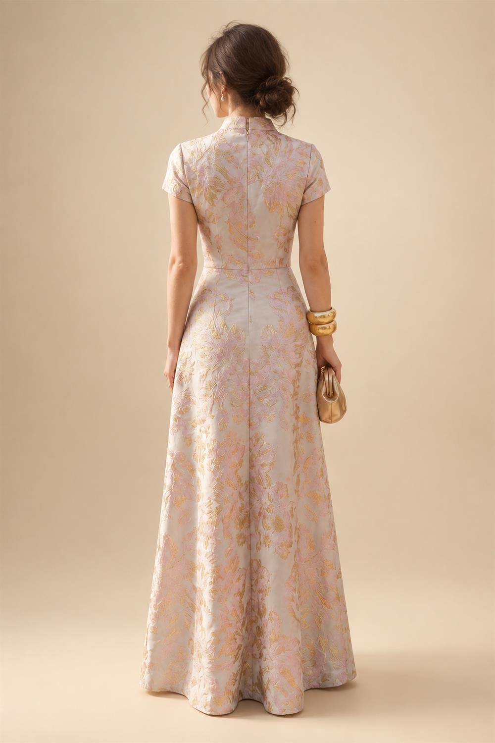 Sheath/Column Scoop Neck Velvet Floor-Length Mother of the Bride & Groom Dresses with Ruched Waist & Pockets (SHI22501602)