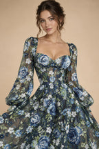 Lace V-Neck Floor-Length Mother of the Bride & Groom Dresses for Women with Ruffles (SHI22501076)