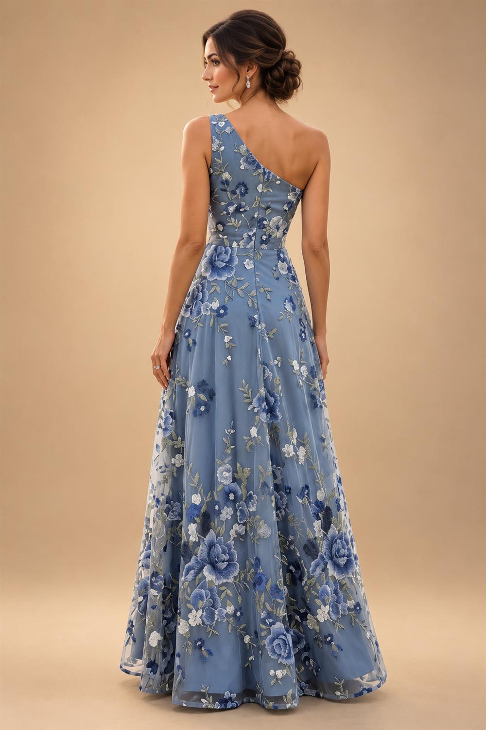 Chiffon Lace A-Line/Princess Off Shoulder Long Mother of the Bride & Groom Dresses with Ruched Waist & Sweep Train (SHI22501250)