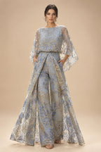 Lace V-Neck Floor-Length Mother of the Bride & Groom Dresses for Women with Ruffles (SHI22501076)