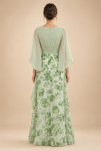 A-Line/Princess V-Neck Floor-Length Mother of the Bride & Groom Dresses with Ruffles & Ruched Waist (SHI22501284)