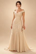 Jacquard Sheath/Column V-Neck Floor-Length Mother of the Bride & Groom Dresses with Ruched Waist (SHI22501057)