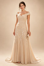 Jacquard Sheath/Column V-Neck Floor-Length Mother of the Bride & Groom Dresses with Ruched Waist (SHIB22500907)