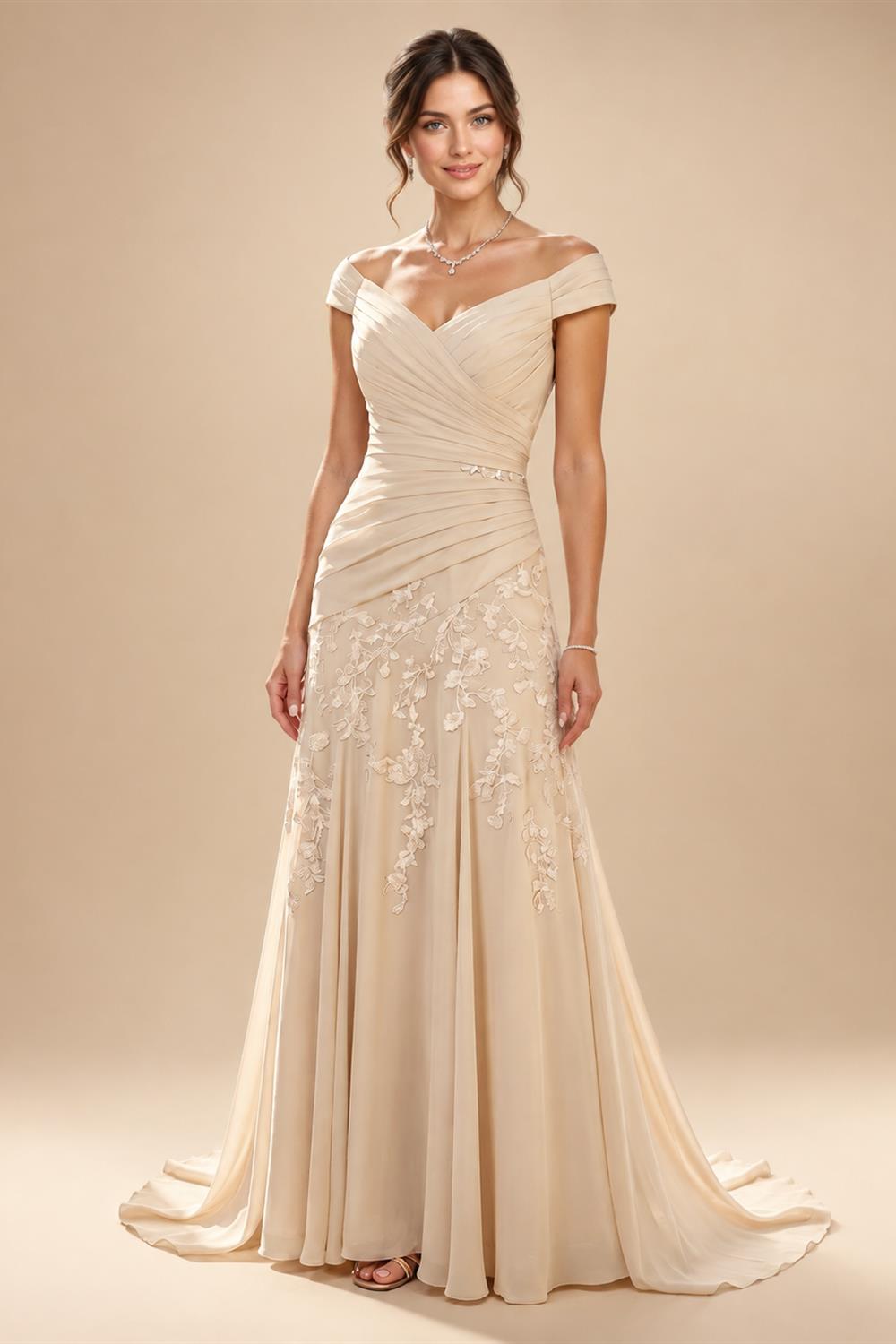 A-Line Pleated Chiffon One Shoulder Floor-Length Mother of the Bride & Groom Dresses (SHI22500625)