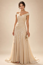 Floral Print A-Line/Princess V-Neck Tea-Length Mother of the Bride & Groom Dresses with Ruched Waist & Pockets (SHI22501150)