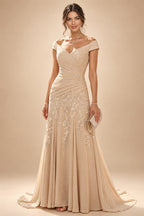 Chiffon A-Line/Princess Scoop Neck Short Mother of the Bride & Groom Dresses Tiered (SHI22500912)