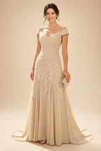 V Neck Satin Pleated Mermaid Mother of the Bride Dresses (SHIR1110589)