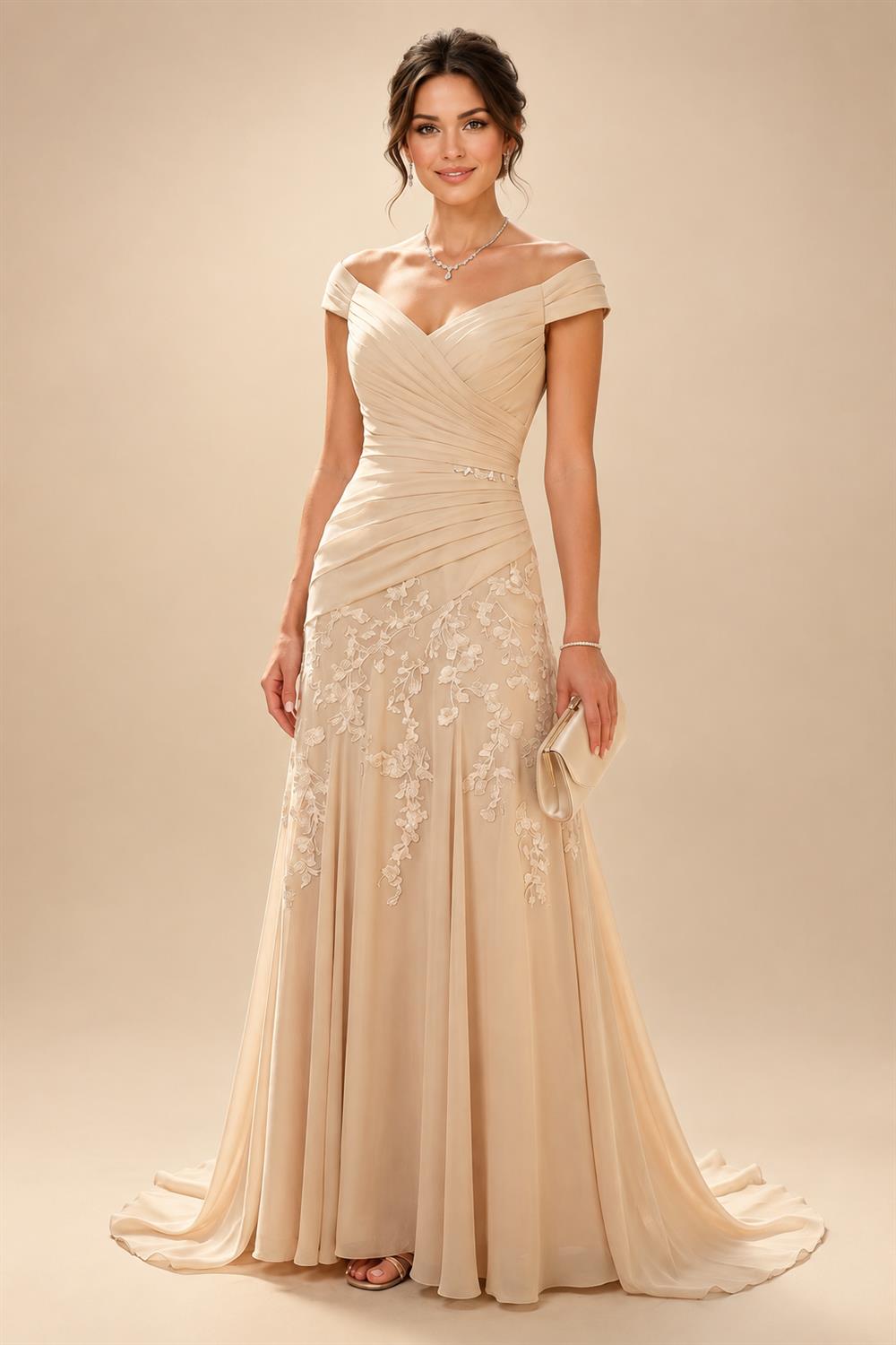 Sheath/Column V-Neck Sequin Maxi Mother of the Bride & Groom Dresses with Ruched Waist & Side Sash (SHI22501697)
