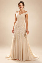 Jacquard Sheath/Column V-Neck Floor-Length Mother of the Bride & Groom Dresses with Ruffles & Ruched Waist (SHI22501058)