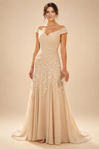 Sheath/Column V-Neck Stretch Jersey Maxi Mother of the Bride & Groom Dresses with Ruffles & Slit (SHI22501648)