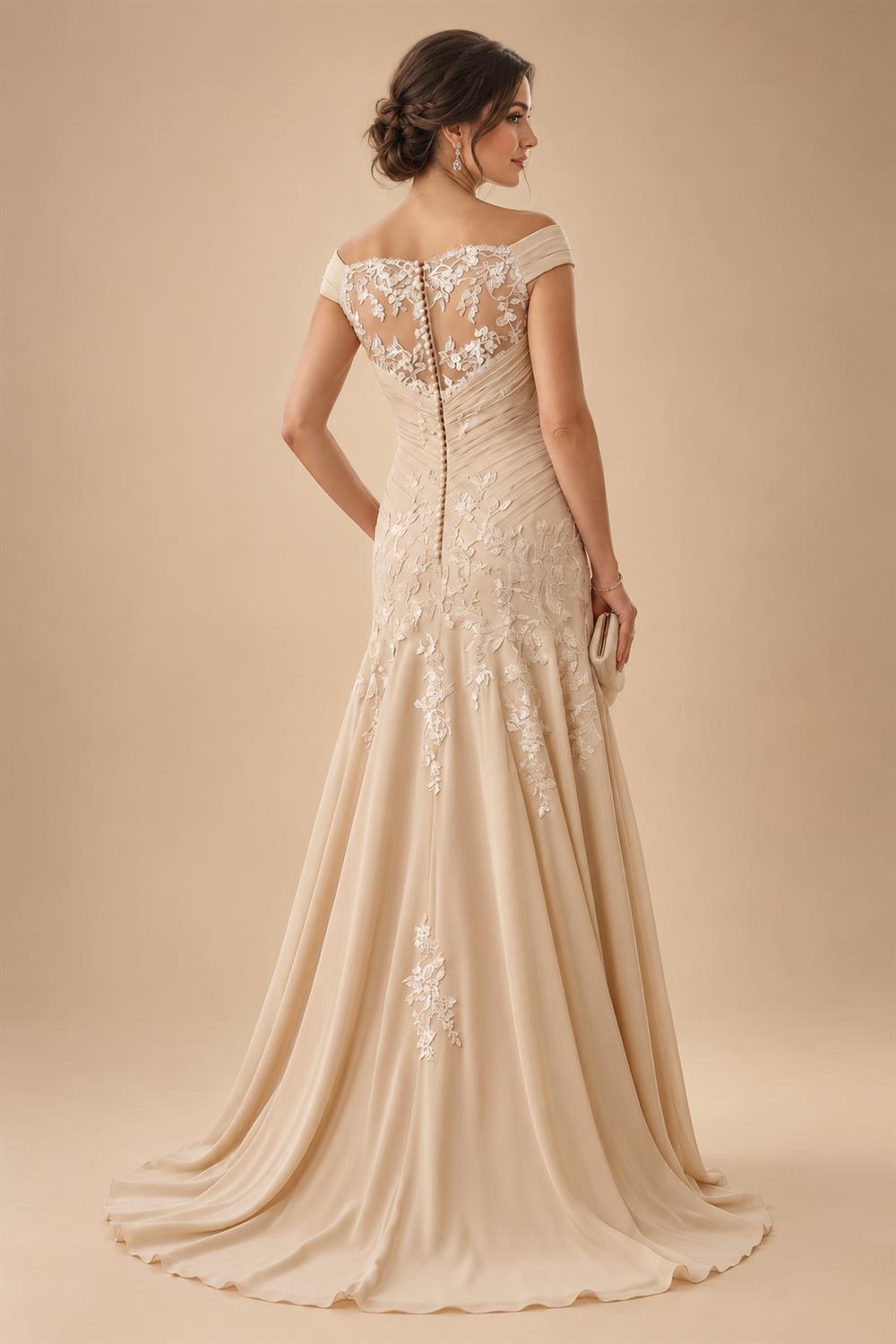 Sequin Floral A-Line/Princess V-Neck Floor-Length Mother of the Bride & Groom Dresses with 3D Flowers & Pleats (SHI22501348)