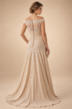 A Line V Neck Short Sleeve Chiffon Ruched Mother of the Bride Dresses with Sequin Embroidery (SHI22500231)