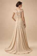 Jacquard Sheath/Column V-Neck Floor-Length Mother of the Bride & Groom Dresses with Ruffles & Ruched Waist (SHI22501058)