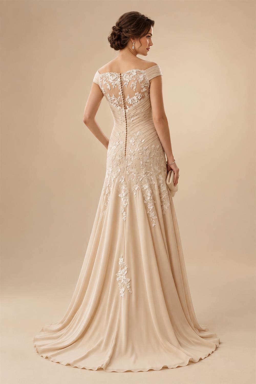 Sheath/Column One Shoulder Floral Embroidery Floor-Length Mother of the Bride & Groom Dresses with Side Draped Sash (SHI22501617)