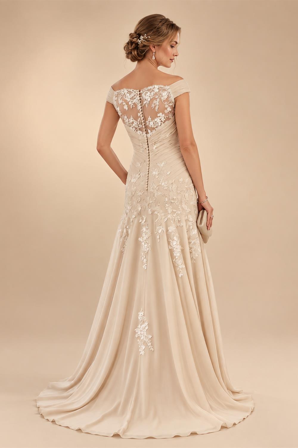 Satin V Neck Floral Print A Line Mother of the Bride Dresses (SHIR1110445)