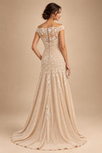 Jacquard A-Line/Princess V-Neck Floor-Length Mother of the Bride & Groom Dresses with Pockets (SHI22500987)