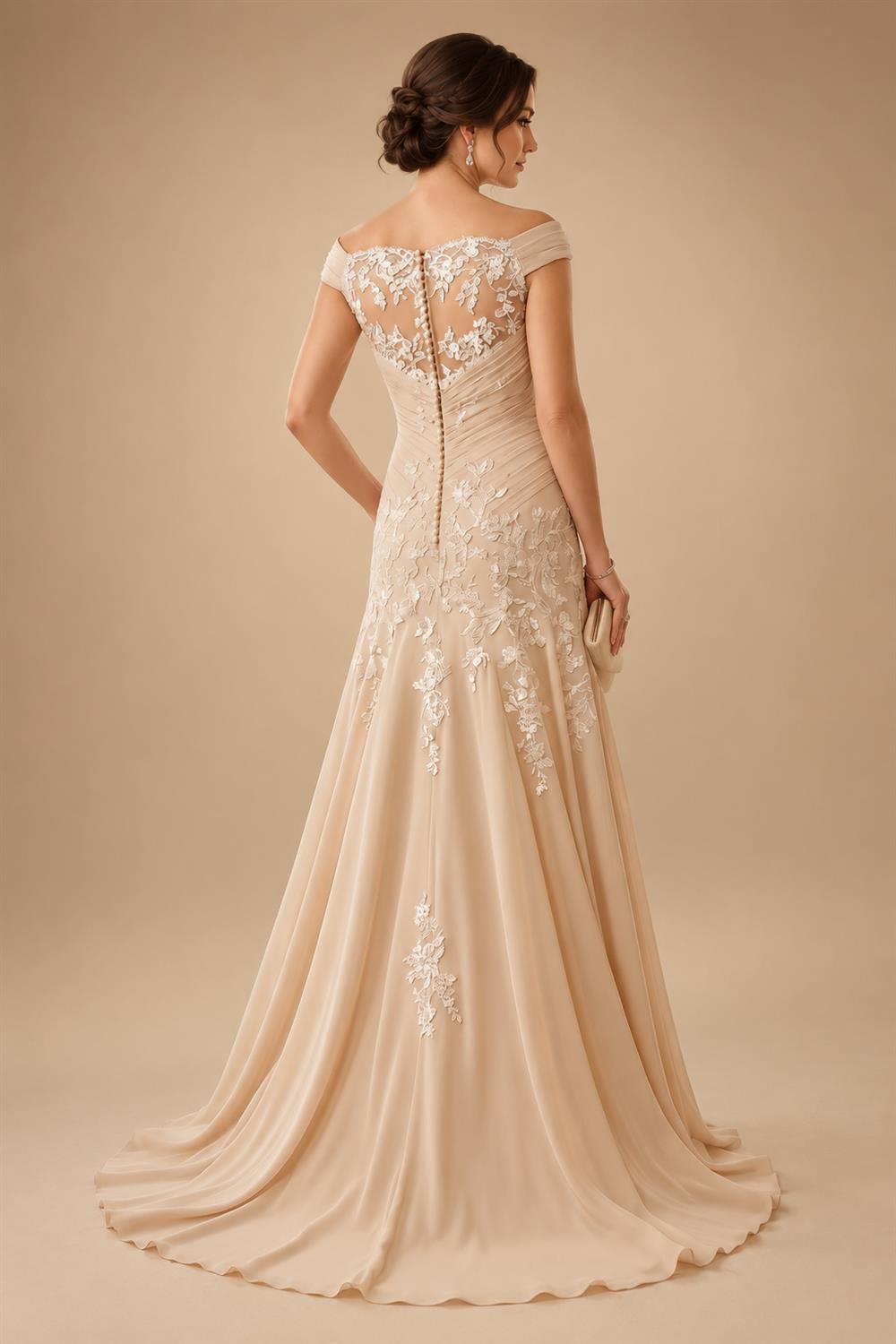 Sheath/Column Strapless Stretch Jersey Maxi Mother of the Bride & Groom Dresses with 3D Flowers & Slit (SHI22501694)