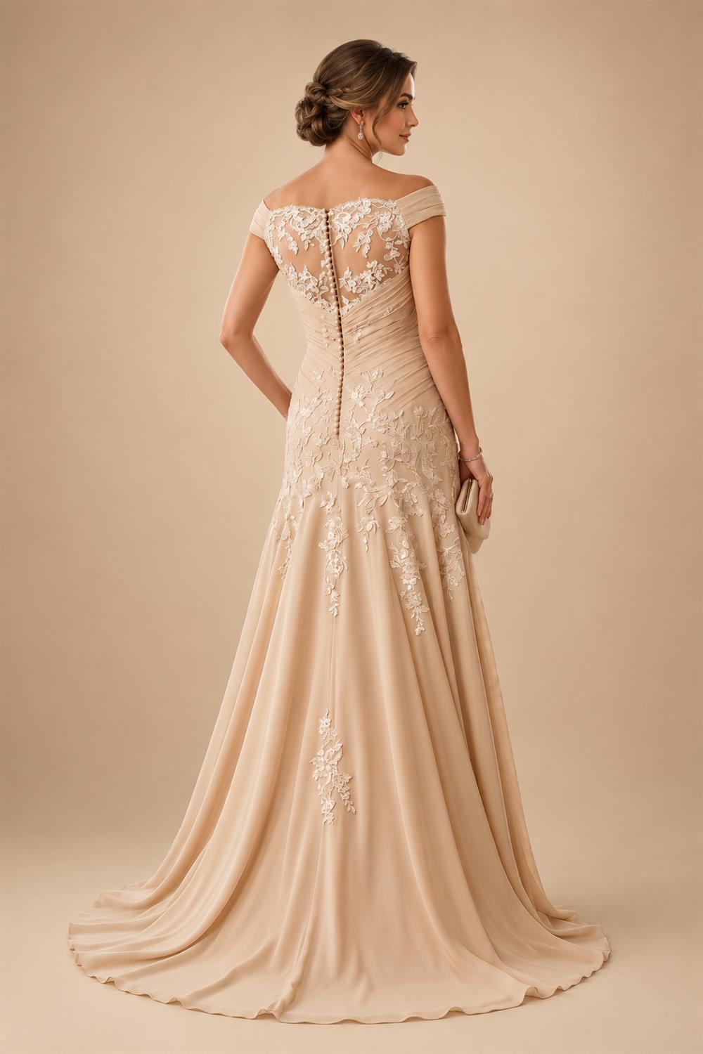 Sequin Floral A-Line/Princess V-Neck Floor-Length Mother of the Bride & Groom Dresses with 3D Flowers & Pleats (SHI22501350)