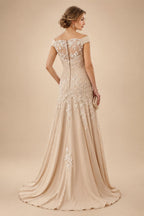 Lace Floral Sheath/Column Scoop Neck Floor-Length Mother of the Bride & Groom Dresses for Women (SHI22501493)