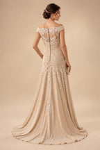 V Neck Satin Pleated Mermaid Mother of the Bride Dresses (SHIR1110589)