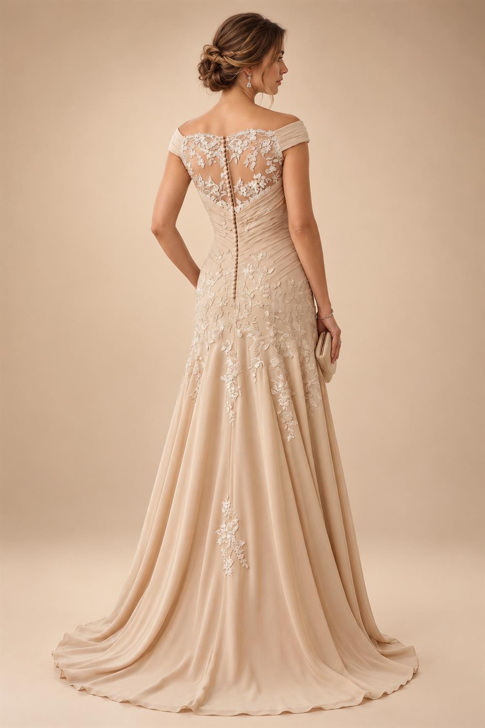 Floral Print A-Line/Princess Scoop Neck Floor-Length Mother of the Bride & Groom Dresses with Pockets (SHI22500916)