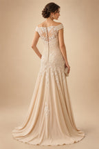 Satin Scoop Neck Mother of the Bride & Groom Dresses with 3D Flower (SHI22500338)