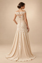 A-Line/Princess Halter Lace Appliques Tea-Length Mother of the Bride & Groom Dresses with 3D Flowers & Ruched Waist (SHI23001321)
