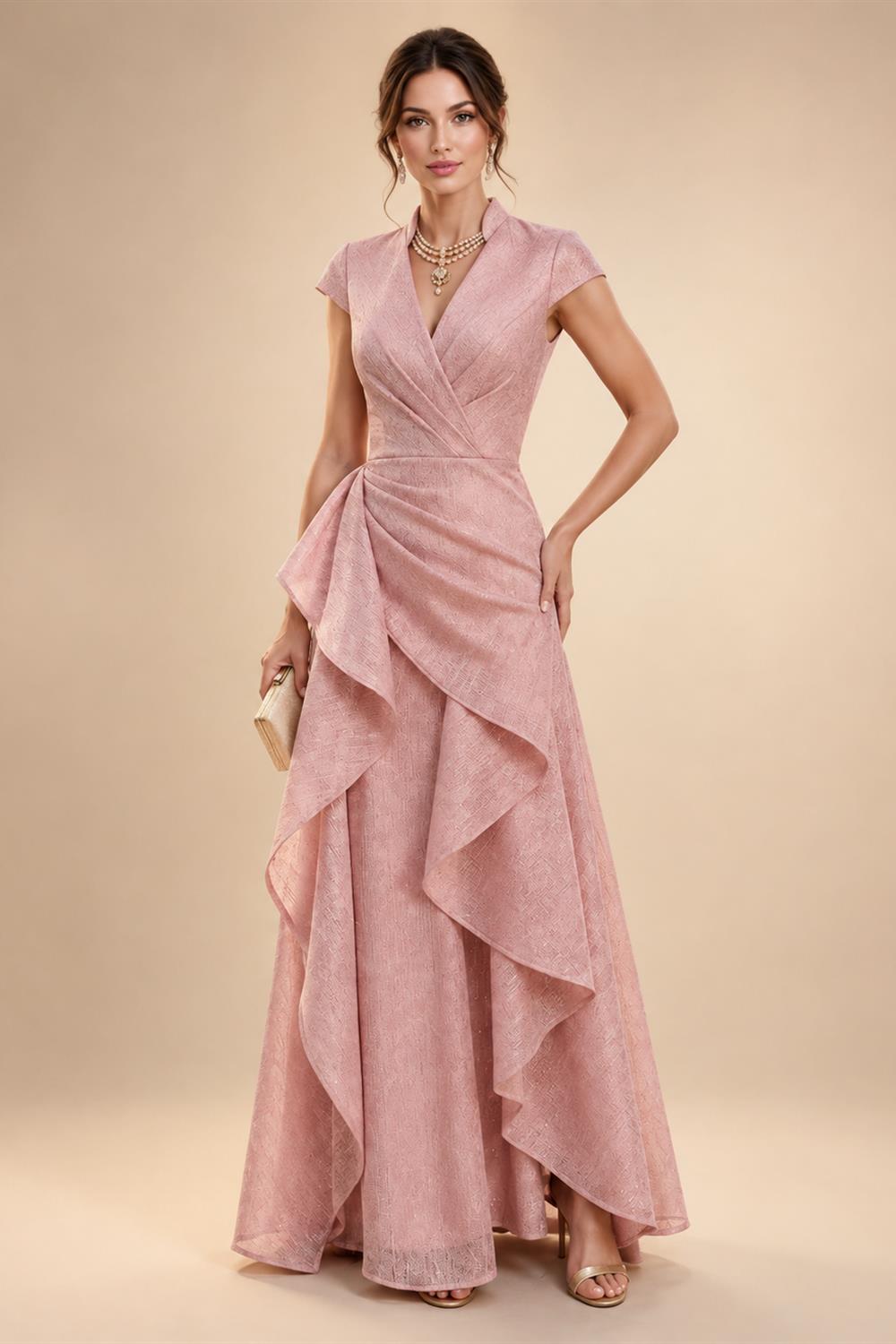 Sheath/Column Scoop Neck Satin Tea-Length Mother of the Bride & Groom Dresses with Ruched Waist (SHI22501621)