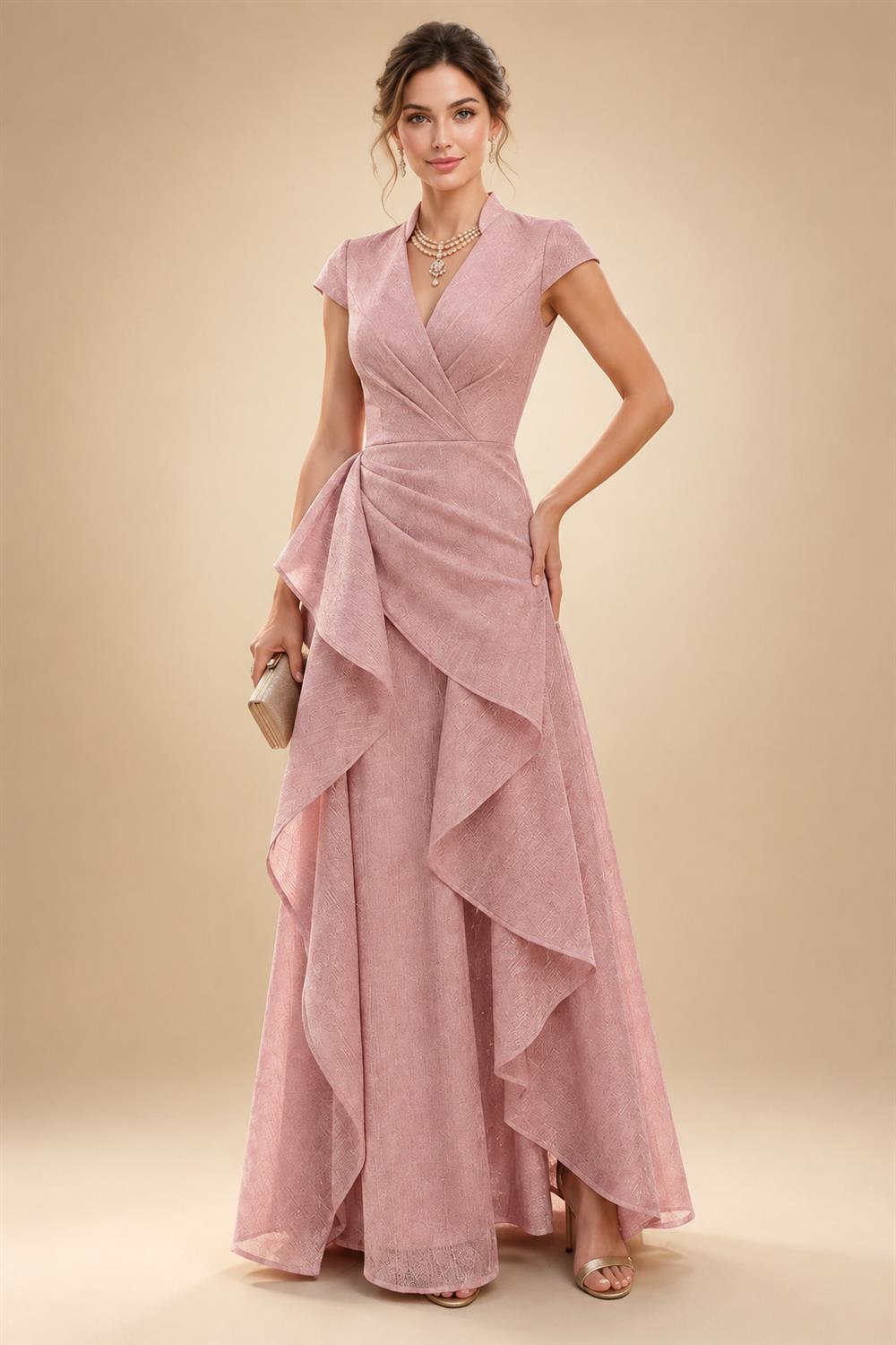 Floral Embroidery A-Line/Princess Scoop Neck Floor-Length Mother of the Bride & Groom Dresses for Women (SHI22501498)
