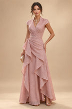 Jacquard Sheath Off the Shoulder Ruched Corset Mother of the Bride & Groom Dresses (SHI22500958)